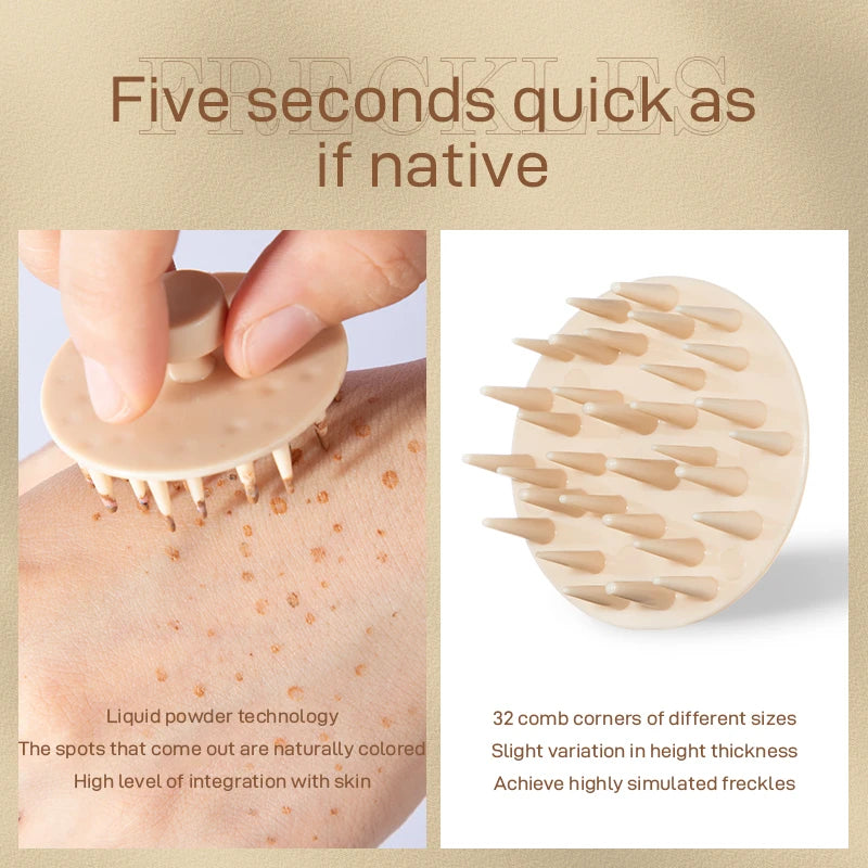 Face Fake Freckles Air Cushion Waterproof Long Lasting Freckles Powder Quick Dry Natural Lifelike Freckles Makeup Sexy Cosmetics