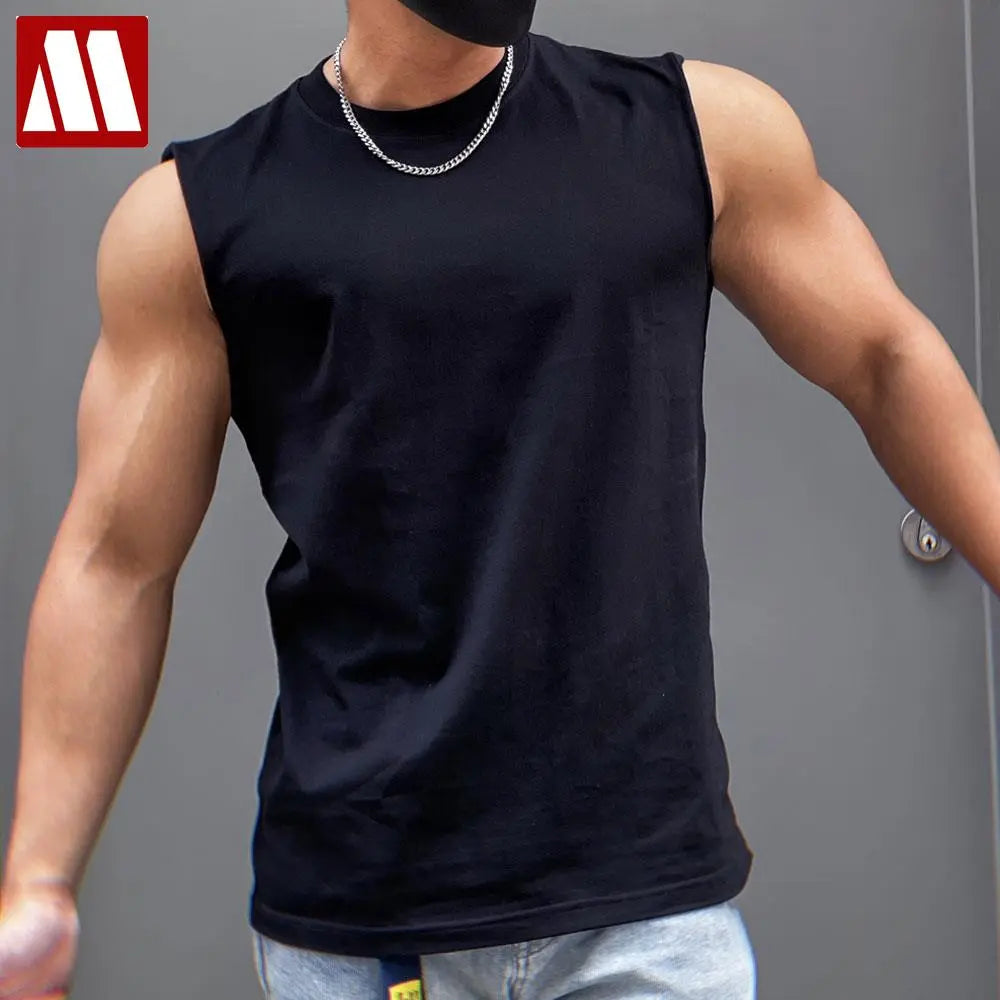 2022 New High Quality Fashion Men's Summer Clothing Robust Body Cotton Undershirt Shaper Vest Man's Waistcoat Muscle Tank Tops