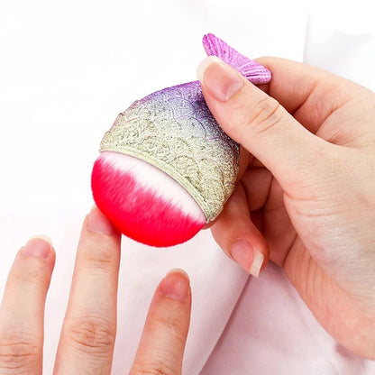 1 Pcs Round Small Brush Nail Paint Gel Dust Cleaning Soft Brushes Gel Nail Accessories Make Up Brush Nail Art Manicure Care Tool