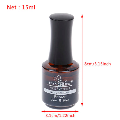 15/12ml Liquid Nail Primer Fast Air Dry For UV LED Gel Nail Art Acrylic No-acid Base Dehydrator Nails Bonder
