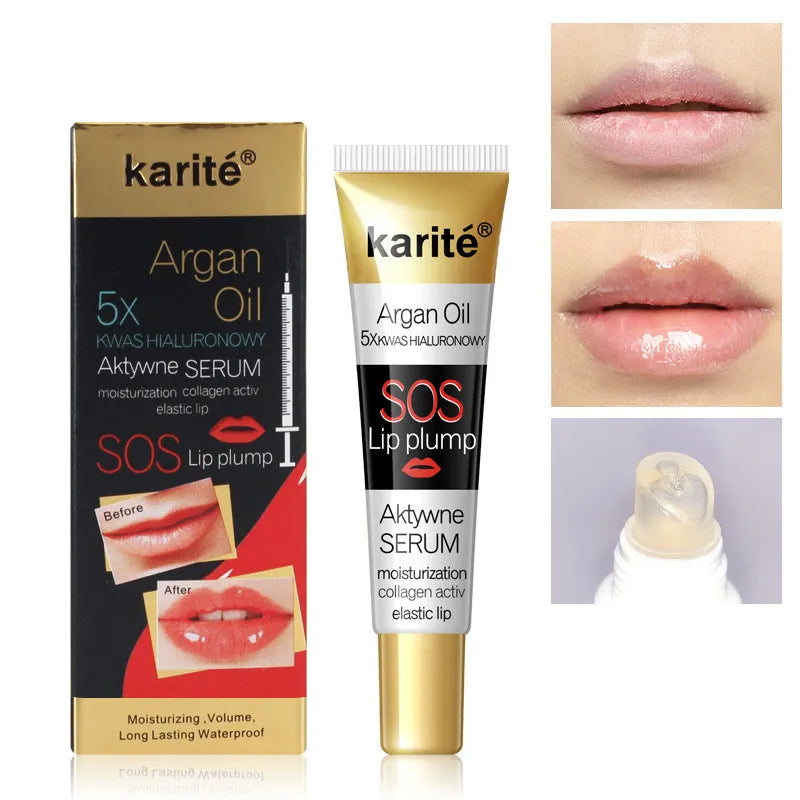 Lip Maximizer SOS Lip Plumper Oil Karite Lip Plump Moisturizing Lip Plumper Gloss Argain Oil Serum Moisture Lip Gloss Lip Tint