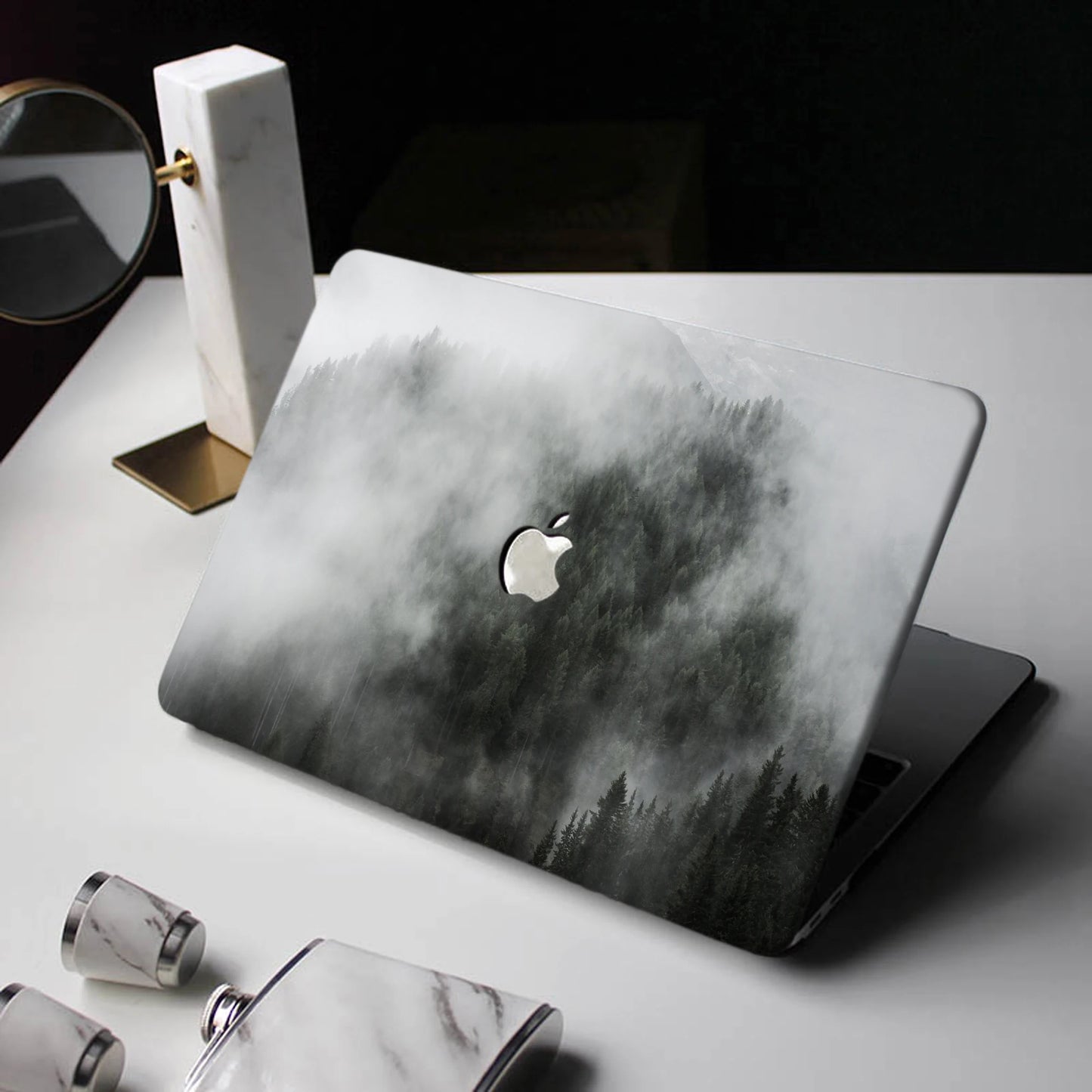 Forest Treetops in Fog Laptop Case For Macbook Air 13 A2337 M1 A2179 Pro 13 15 A2338 Touch Bar Cover Mac Pro 14 16 A2442 A2485