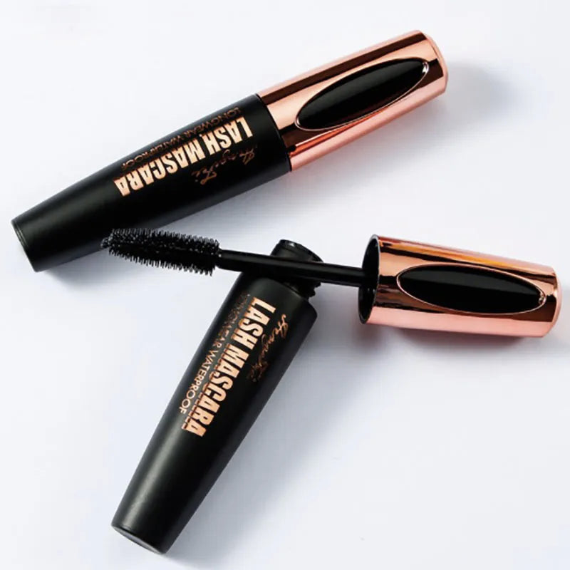 1pcs 4d Mascara Thick Slender Curly Waterproof and Sweatproof 24h Lasting Effect Without Smudge Mascara Makeup Tools