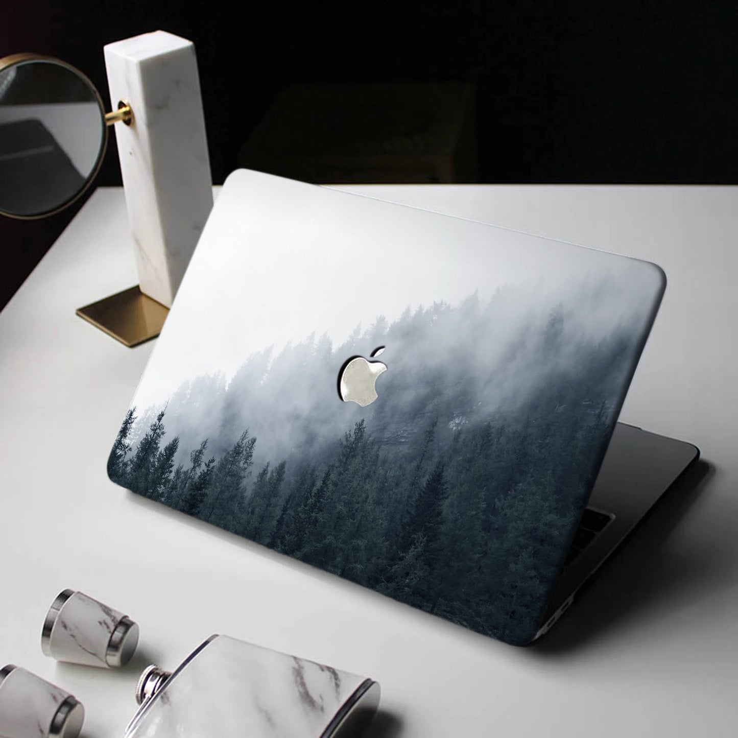 Forest Treetops in Fog Laptop Case For Macbook Air 13 A2337 M1 A2179 Pro 13 15 A2338 Touch Bar Cover Mac Pro 14 16 A2442 A2485