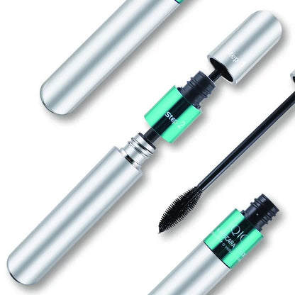 QIC 4D Silk Fiber Lash Mascara 2 in 1 Thrive Mascara Makeup Waterproof Lengthening Thickening Mascara VIBELY 4D Mascara