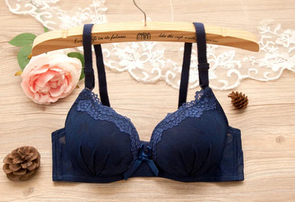 New Thin Wireless Bra Girl Bra Gather Adjustable Lace Bow Student Comfortable Girl Bra Teenage Girls Clothing 14 16 18 Years