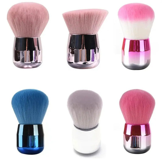 1 Pcs Round Small Brush Nail Paint Gel Dust Cleaning Soft Brushes Gel Nail Accessories Make Up Brush Nail Art Manicure Care Tool