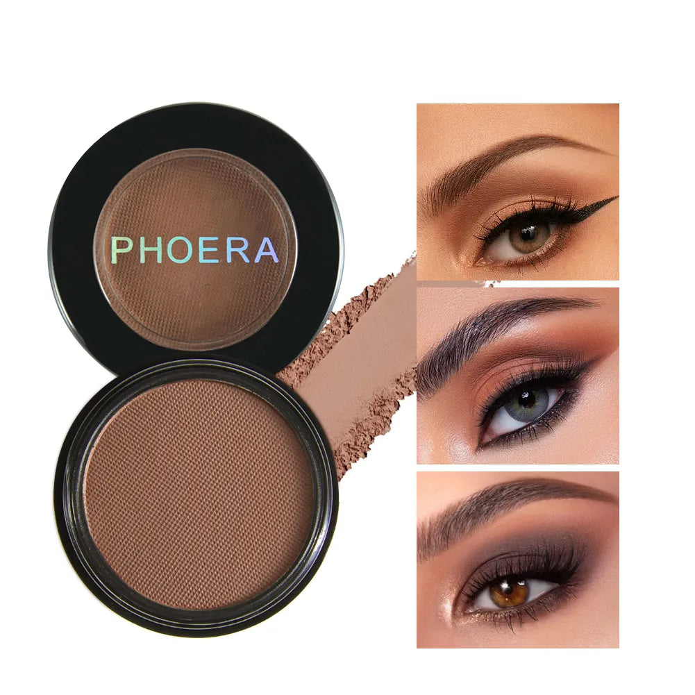 PHOERA 12 Colors Matte Eye Shadow Powder Pigment Long Lasting Bright Eyeshadow Makeup Water-Resistant Beauty Make Up TSLM1