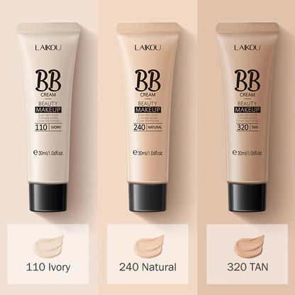 BB Cream Face Coverage Liquid Foundation Concealer Skin-Nourishing Long-lasting Oil Control Base Makeup Face Lighten Cosmetic