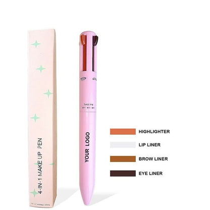 4 in1 Makeup Pen Touch up Eyebrow Eyeline Waterproof Sweatproof Long Lasting Drawing Pencil Easy Color Makeup Cosmetic Tool