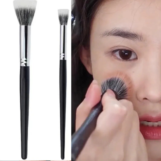 1PCS Loose Powder Makeup Brush Multifunction Blush Highlighter Brush Partial Face Powder Stippling Brush Beauty Makeup Tools
