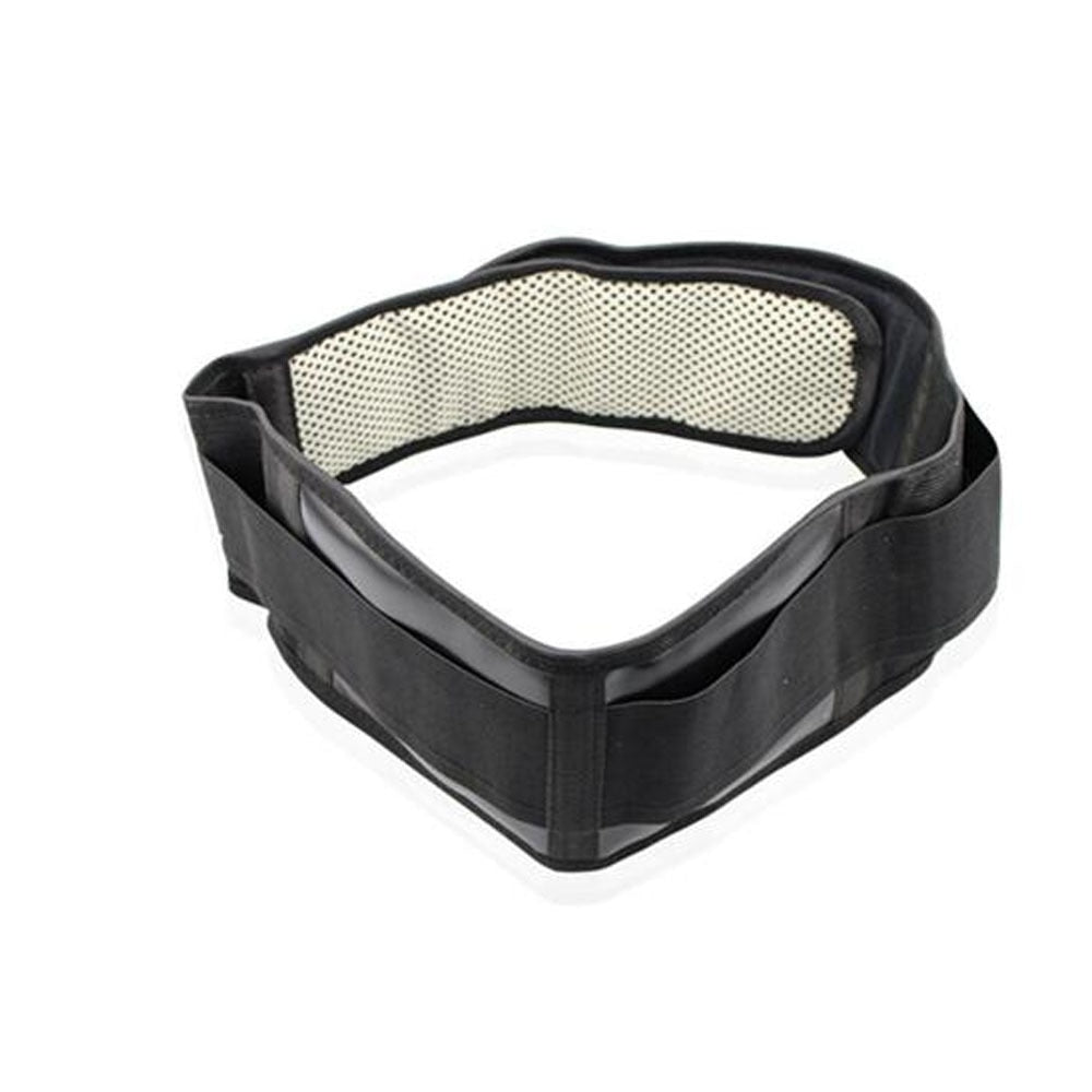 BYEPAIN Tourmaline Self-heating Magnetic Therapy Waist Support Belt Lumbar Back Waist Support Brace Double Banded Adjustable