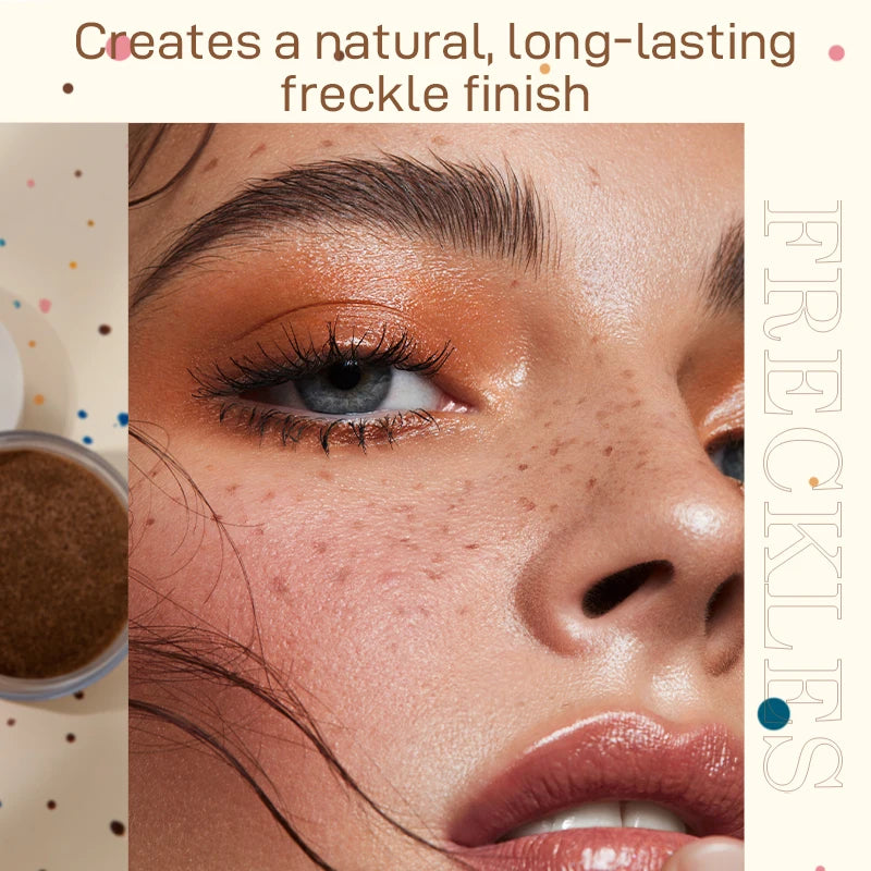 Face Fake Freckles Air Cushion Waterproof Long Lasting Freckles Powder Quick Dry Natural Lifelike Freckles Makeup Sexy Cosmetics