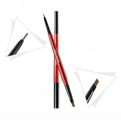 6 Color Rotatable Double Head Waterproof Cosmetic Eyebrow Pencil Makeup Tool Tattoo Pen