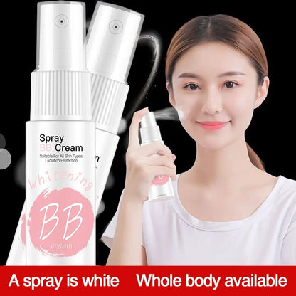 20ml BB Cream Face Concealer Spray Whitening Cream Body Whitening Moisturizing Makeup Portable Beauty Face Base Foundation Cream