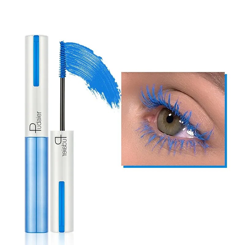 Colorful Eyelash Mascara EyeLashes Extension Curling Lengthen White Green Blue Cosplay Makeup Glitter Mascara