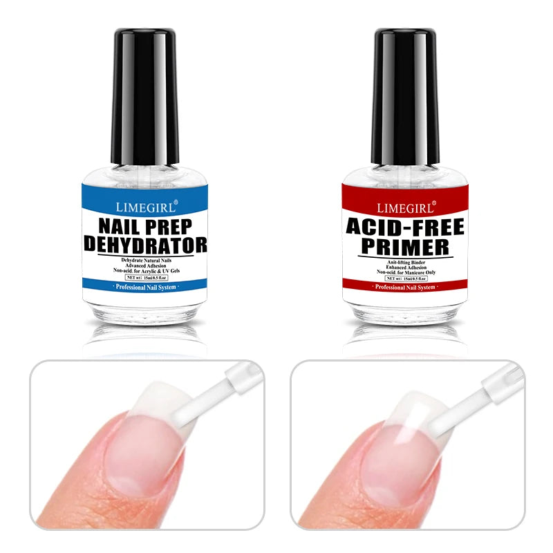 Nail Prep Dehydrator Gel And Acid Free Primer Adhesive Desiccant Acrylic Nails Bonder Gel Balancing Oil Skin Solutions