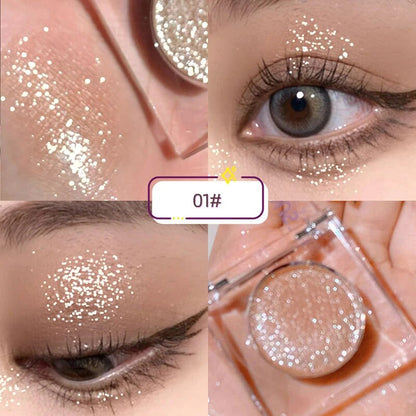 Gorgeous Glitter Eyeshadow Earth Tones Long Lasting Waterproof Eyeshadow Pearlescent Glitter Shimmer Eye Shadow Makeup Cosmetics