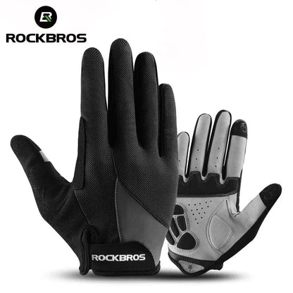 ROCKBROS Windproof Cycling Gloves Bicycle Touch Screen Riding MTB Bike Glove Thermal Warm Motorcycle Bike