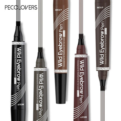 4 Point Eyebrow Pencil Maquillajes Para Mujer Waterproof Liquid Eyebrow Pen Makeup Long Lasting Cosmetic Microblade Brow Pencil