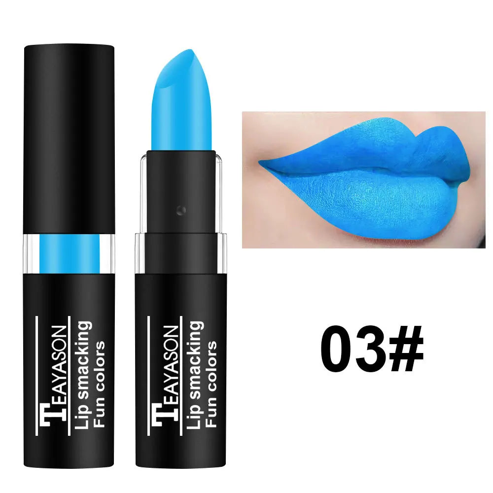 Matte Vampire Black Lipstick 12 Colors Waterproof Long Lasting Sexy Red Whtie Green Velvet Matte Lipsticks Lips Makeup Cosmetics