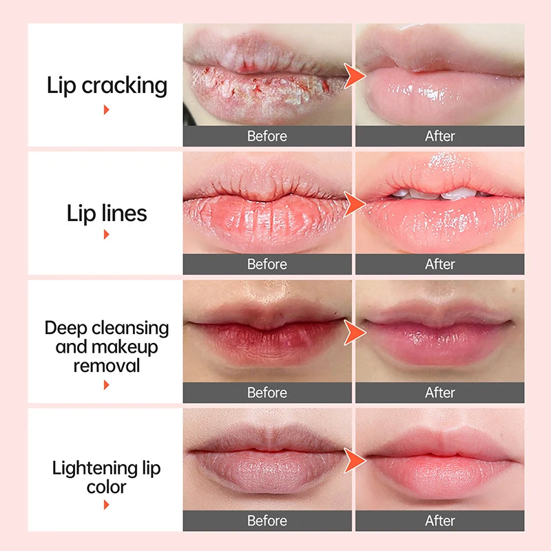 Bubble Remove Dark Lips Balm Gloss Oil Moisturizing Exfoliating Lightening Dark Pigment Whitening Remove Dead Skin Lip Care Mask