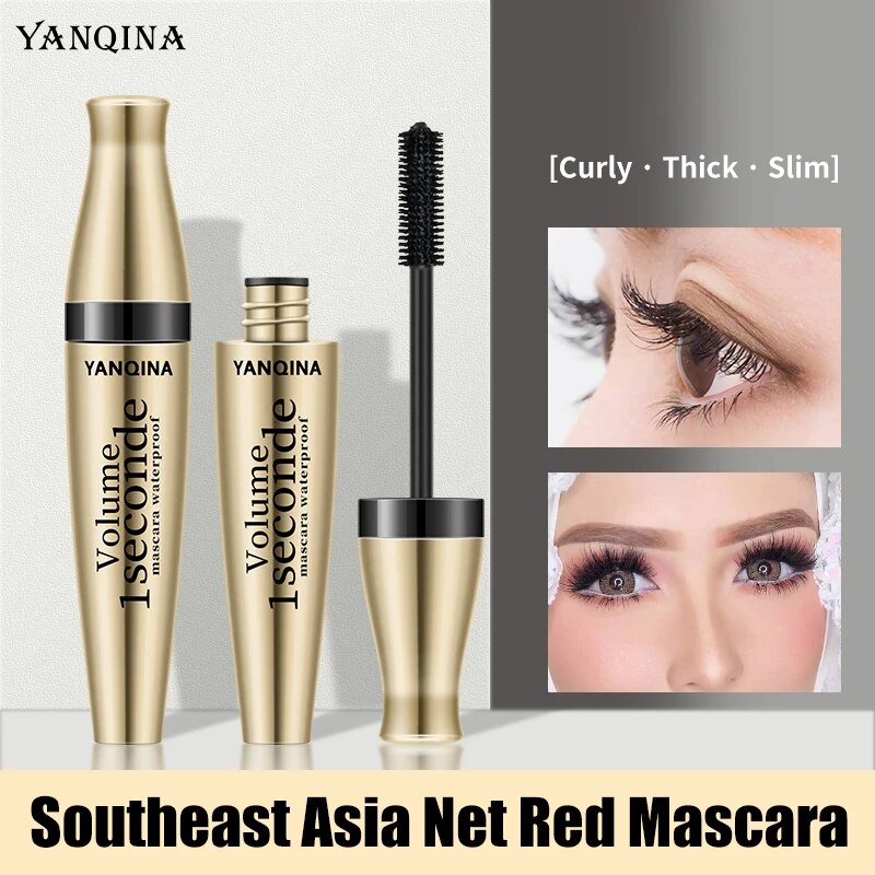 Black Mascara Eyelashes Mascara 4D Silky Eyelashes Lengthening Eyelashes Makeup Waterproof Mascara Volume Eye Cosmetics