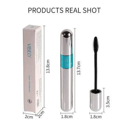 4D Mascara Silk Fiber Waterproof Mascara Easy To Dry Makeup Thick Natural Black Mascara Eyelash Eyelash Cosmetics