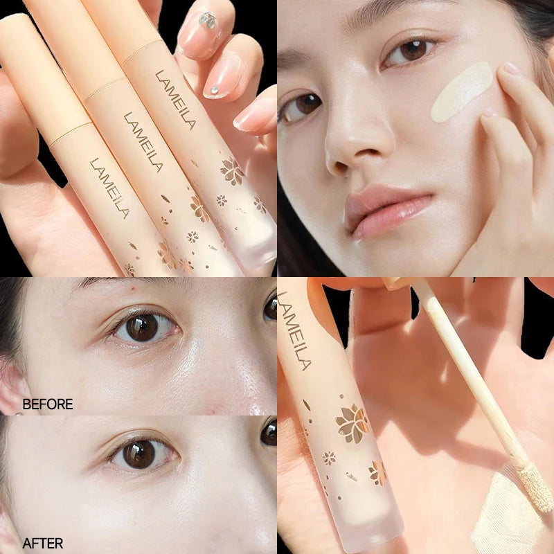 Eyes Face Concealer Liquid Cover Dark Circles Acne Natural Make Up Effect Anti Cernes Base Foundation Cream Cosmetics