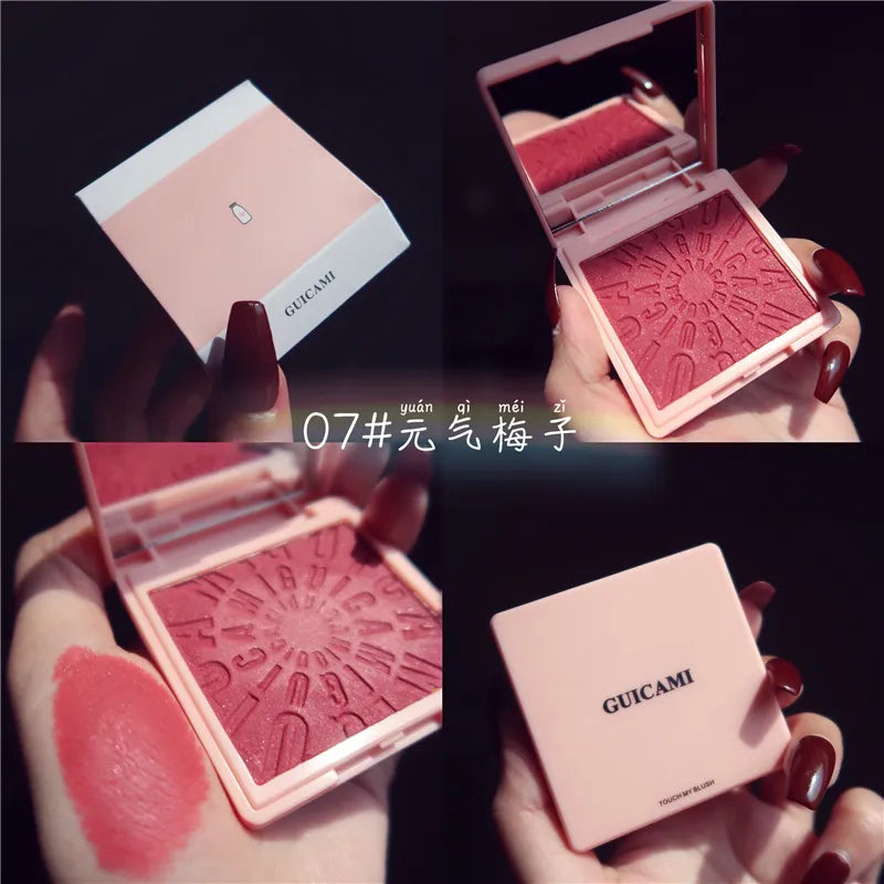 Blush Makeup Palette Face Contour Cheek Blusher Shimmer Glitter Highlighter Bronzer Palette Powder Highlight maquillaje