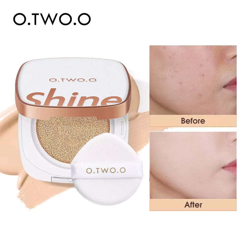 O.TWO.O BB Cream Air Cushion CC Cream Concealer Brighten Makeup Base Long Lasting Foundation Cushion Compact With Makeup Puff