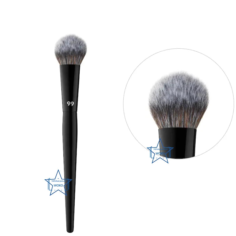 99 Cream Blush Brush Contour Foundation Liquid Blush Brushes Professional Synthetic Hair Flat Blush Brush Blush Brush Small