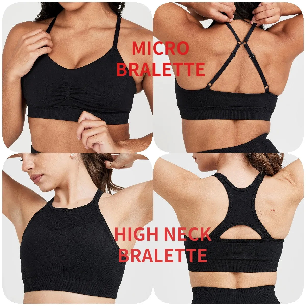 Effortless Micro Women Seamless Oner Active Sports Bra Running Adjustable Strap Fitness Workout Yoga Bra Cross Back Sexy Gym Top