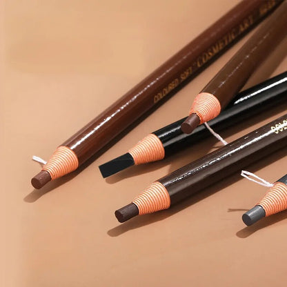 5 Colors Eyebrow Pencil Lating Waterproof Non-smudge Eyebrow Pencil Genuine Women Wood Hard Core Wood Eyebrow Pencil Eyebrow Pen