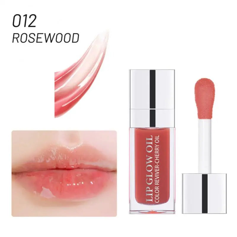 6ml Crystal Moisturizing Lip Oil Plumping Lip Gloss Sexy Plump Lip Glow Oil Tinted Lip Plumper Lips Hydrating Lip Gloss