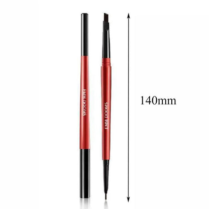 6 Color Rotatable Double Head Waterproof Cosmetic Eyebrow Pencil Makeup Tool Tattoo Pen