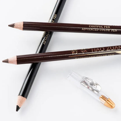 5 colors  Eyebrow Pencil Easy To Use Eyeshadow Long Lasting Natural Cosmetic Waterproof Microblading Wood Eyebrow Pencil