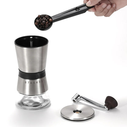 New 75g Coffee Grinder Manual Stainless Steel Coffee Grinder Coarse Grinding Ceramic Mechanism Coffe Mill Coffee Tools