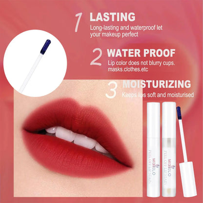 Wonder Liquid Blading Peel Reveal Lip Color Kit Amazing Off Liquid Lip Lasting Gloss Stain Off Kit Lipstick Lip Peel Tear E5A9