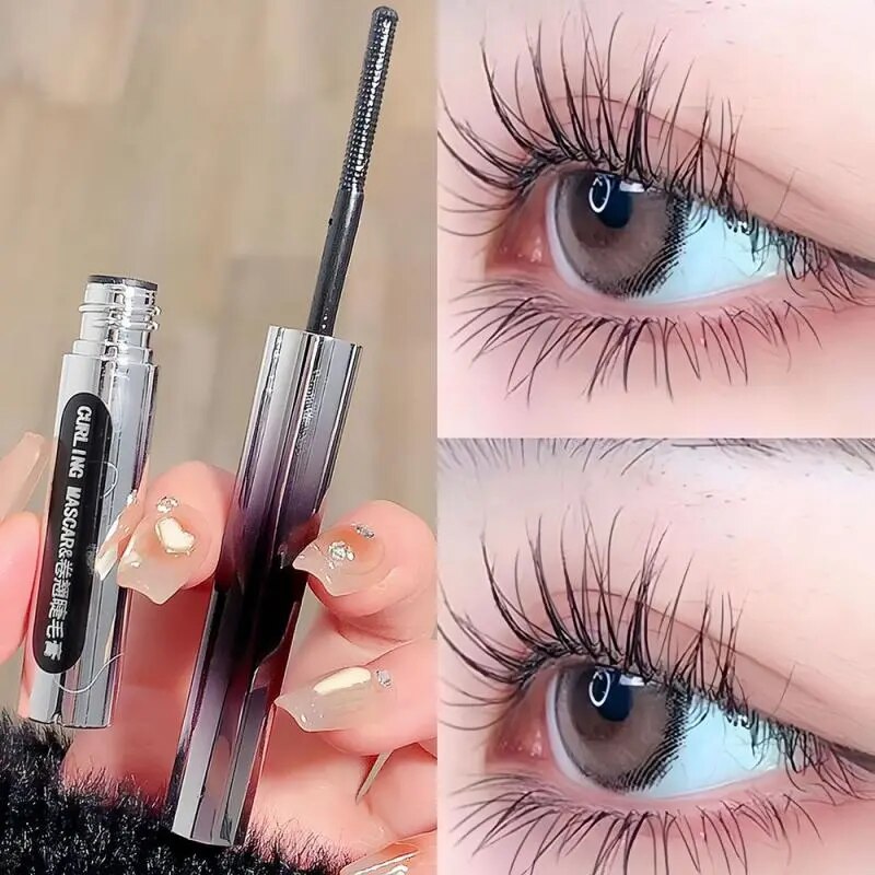 Eyelash Curling Lengthening Mascara Eye Lashes Extension Brush Lasting Waterproof Metal Iron Bar Brush Head Beauty Makeup