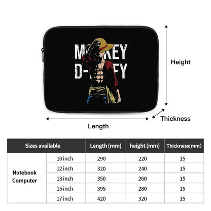 Shockproof Case 12 13 15 17 Inch Luffy One Piece Laptop Sleeve Case Japan Anime Manga Notebook Bag Case