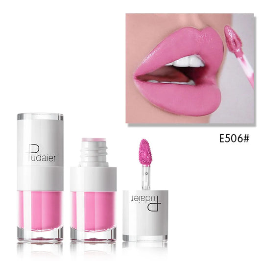 1PC Sexy Pink Women's Lipstick 16 Colors Lasting Waterproof Liquid Pencil Matte Liquid Lipstick Makeup Non-Stick Cup Lip Gloss