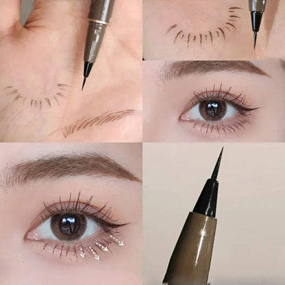 New 4 Colors Waterproof Liquid Eyebrow Easy To Color Sweat-proof Eyebrow Pen 0.005MM Ultra Thin Head Eye Makeup Cosmetic 2023