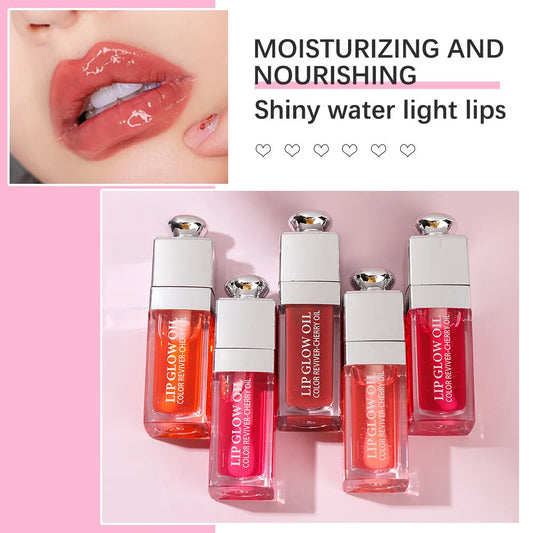 2023 Clear Crystal Jelly Lip Gloss Moisturizing Lip Oil Lip Gloss NonSticky Sexy Gloss Lip Glaze Korean Fashion Lipstick Makeup
