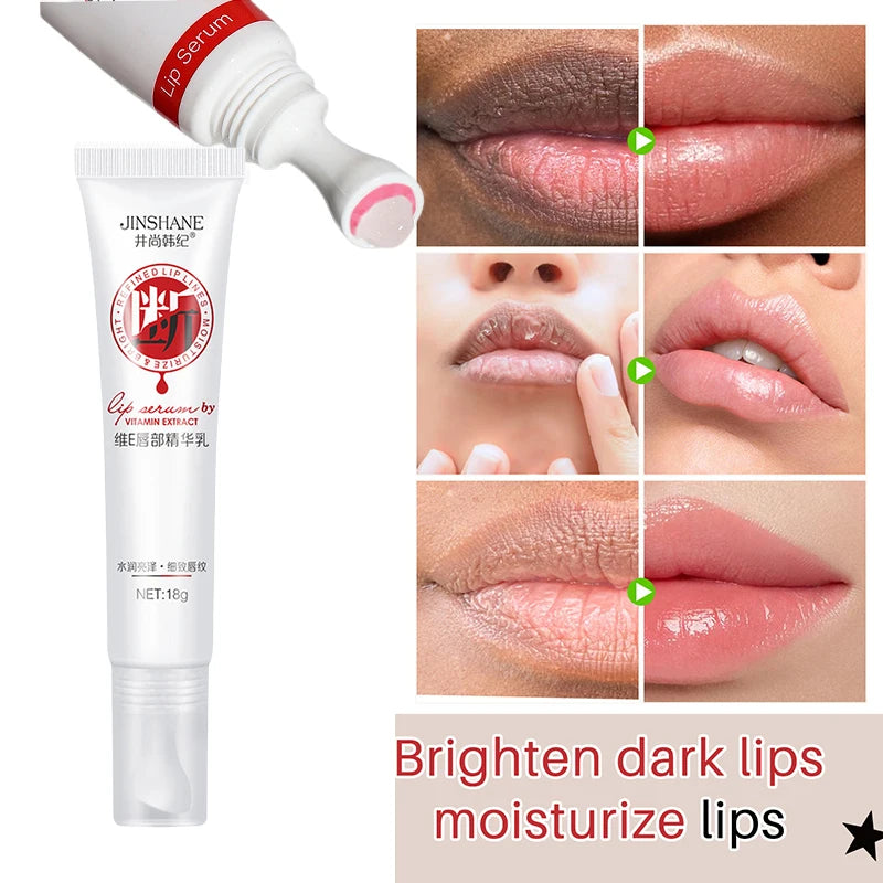 Fast Lightening Pink Mouth Lips Serum Bleaching Permanent Pinkish Moisturizing Lighten Dark Lip Balm Gloss Lipstick Lip Mask13ML