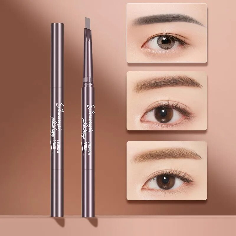 New 5 Colors Eyebrow Cosmetics Pencil Waterproof Double-headed Eyebrow Tattoo Natural Long Lasting Makeup Paint Eyebrow Pencil