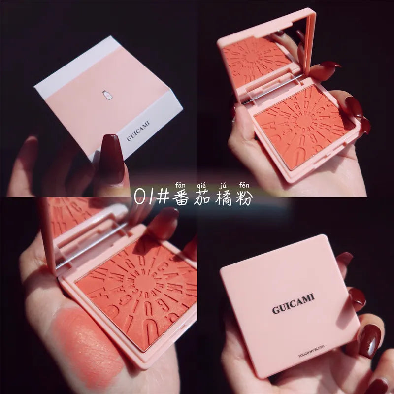 Blush Makeup Palette Face Contour Cheek Blusher Shimmer Glitter Highlighter Bronzer Palette Powder Highlight maquillaje