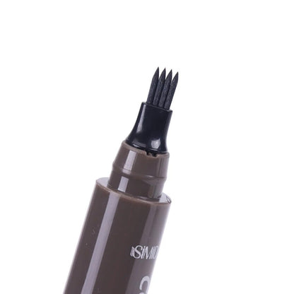 3 Colors Waterproof Eyebrow Pen Long-Lasting Natural Dark Brown Pencil  Perfectly Eyebrows 4 Fork Tip Eyebrow Pen