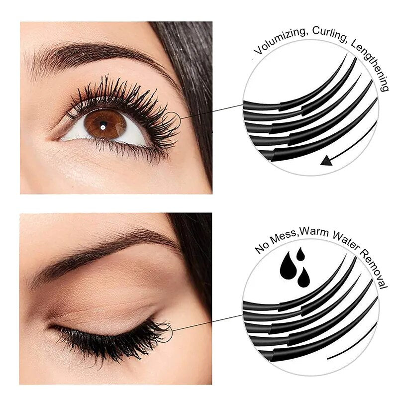 Korean Cosmetics Black Mascara Lengthens Eyelashes Extra Volume Waterproof Natural Lashes Female Professional Makeup Full Size