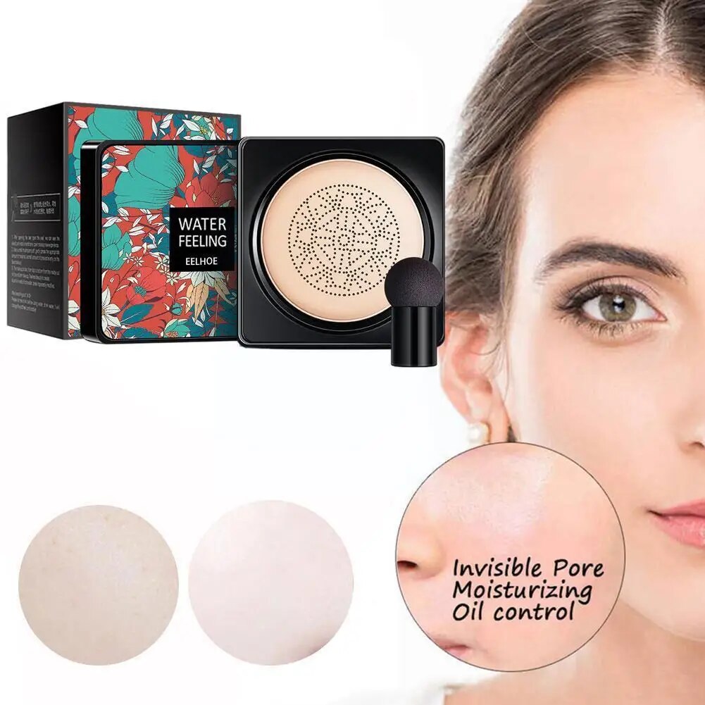 CC BB Cream Air Cushion Face Foundation Mushroom Head Moisturizing Cosmetic Concealer Base Whitening Brighten Waterproof Ma W0P4